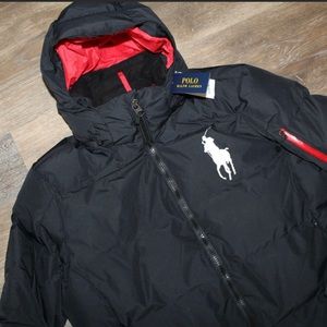 Xl T polo puffer jacket clean and never worn too big for me.